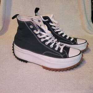 Converse Chuck Taylor Allstar Run Star High-Top Platform Sneaker Black 8.5 Women